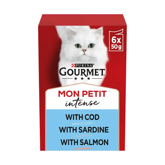 Purina GOURMET Mon Petit Intense Cod, Sardine & Salmon 6x50g