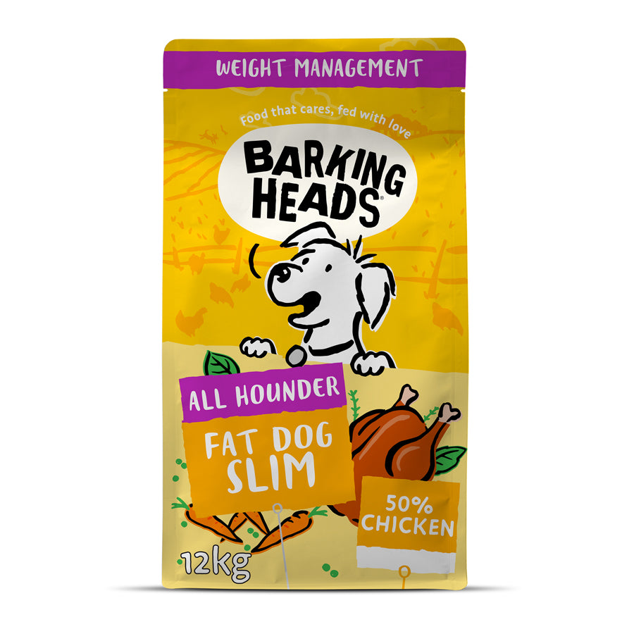 Barking Heads Fat Dog Slim Chicken Light Dry Dog Food - All Hounder