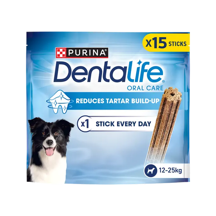 Purina Dentalife Daily Oral Care Dental Chews for Medium Dogs 15pk