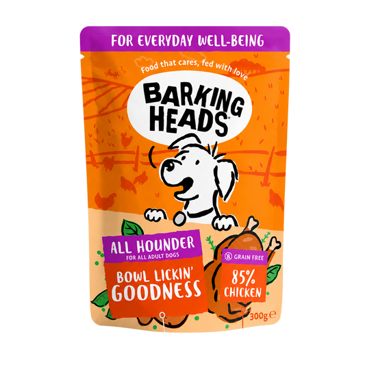 Barking Heads Bowl Lickin' Goodness Chicken Wet Dog Food - All Hounder 300g
