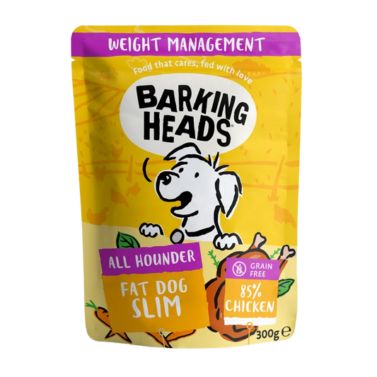 Barking Heads Fat Dog Slim Light Wet Dog Food - Chicken 300g
