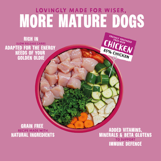 Barking Heads Golden Years Wet Food for Senior Dogs - Chicken & Salmon 300g