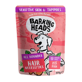 Barking Heads Hair Necessities Salmon Wet Dog Food - All Hounder 300g