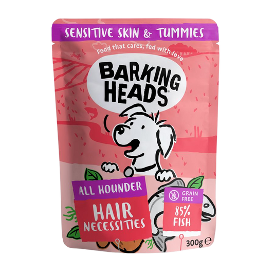 Barking Heads Hair Necessities Salmon Wet Dog Food - All Hounder 300g