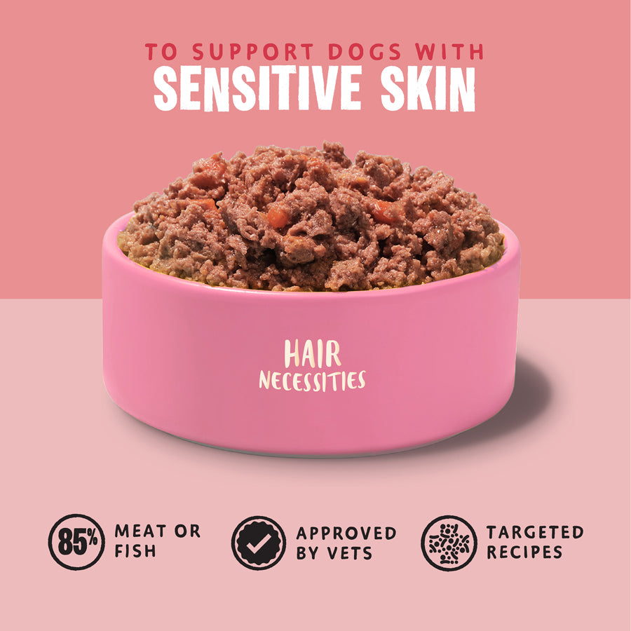 Barking Heads Hair Necessities Salmon Wet Dog Food - All Hounder 300g