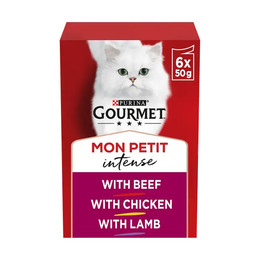 Purina GOURMET Mon Petit Intense Beef, Chicken & Lamb 6x50g
