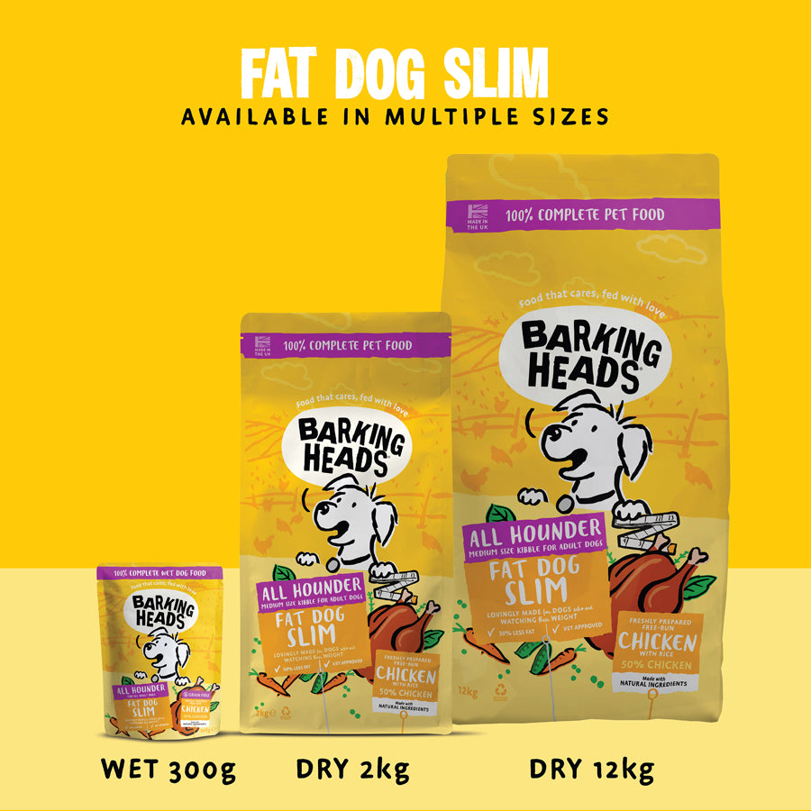 Barking Heads Fat Dog Slim Chicken Light Dry Dog Food - All Hounder