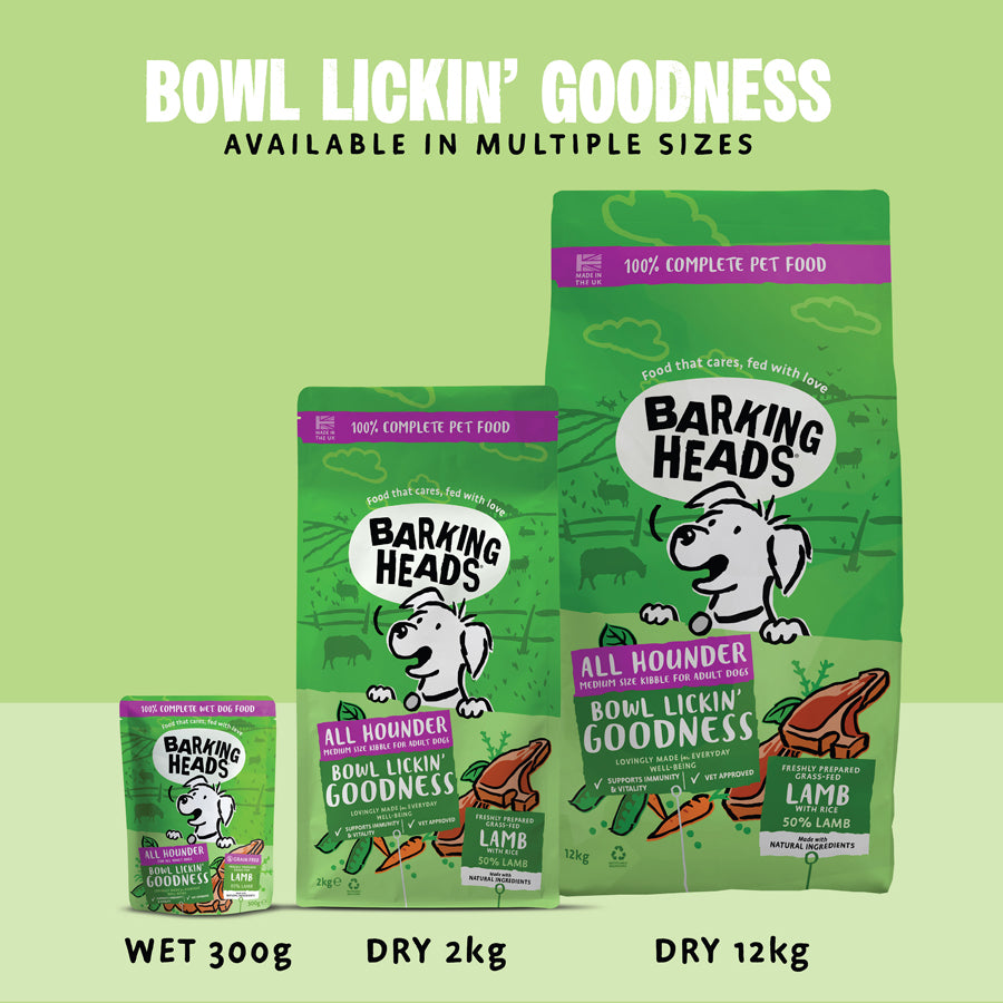 Barking Heads Bowl Lickin' Goodness Lamb Dry Dog Food - All Hounder