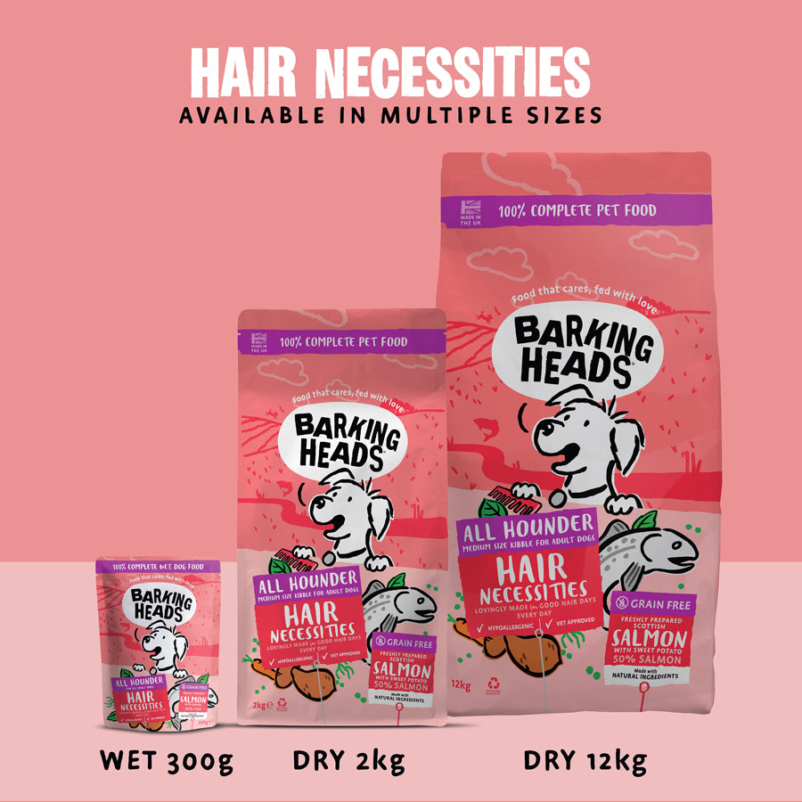 Barking Heads Hair Necessities Salmon Dry Dog Food - All Hounder