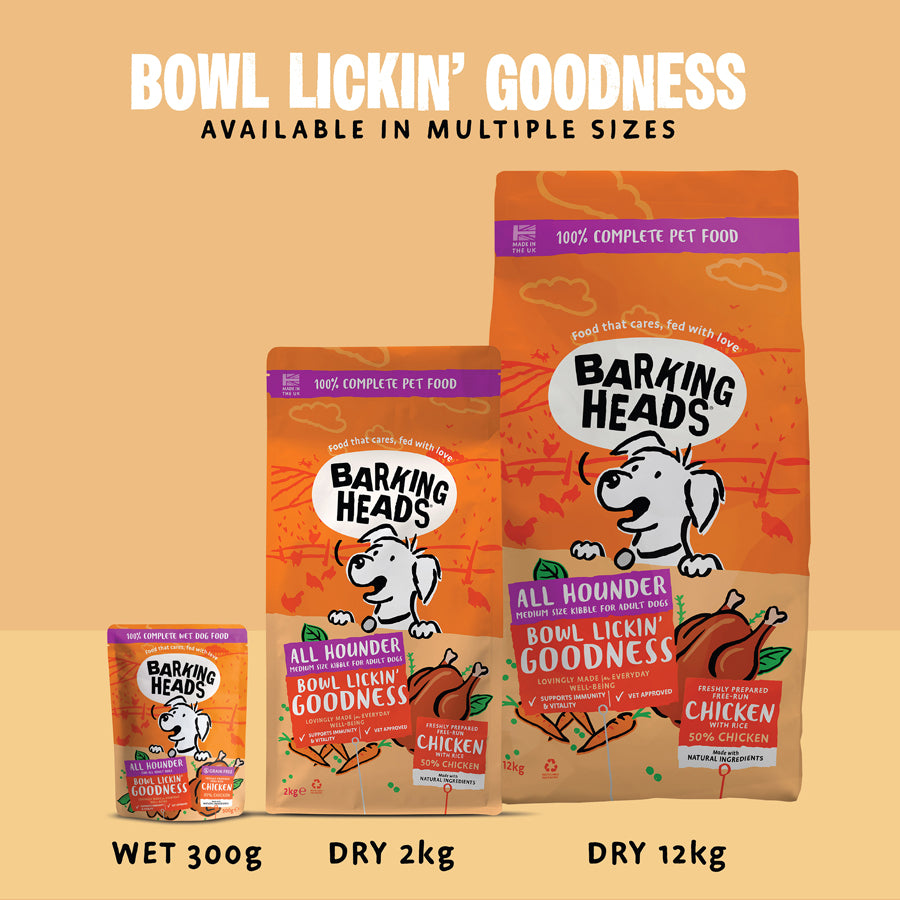 Barking Heads Bowl Lickin' Goodness Chicken Dry Dog Food - All Hounder