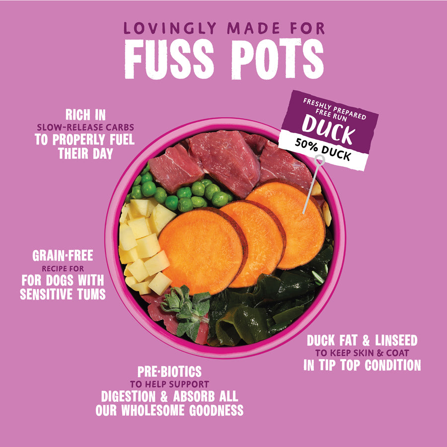Barking Heads Fuss Pot Duck Dry Dog Food - All Hounder