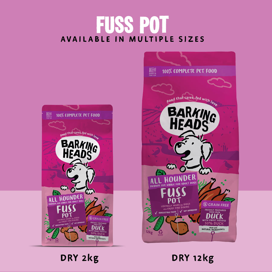 Barking Heads Fuss Pot Duck Dry Dog Food - All Hounder