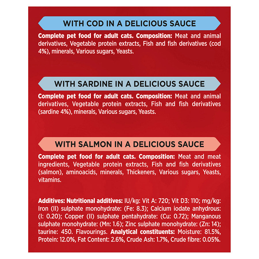 Purina GOURMET Mon Petit Intense Cod, Sardine & Salmon 6x50g