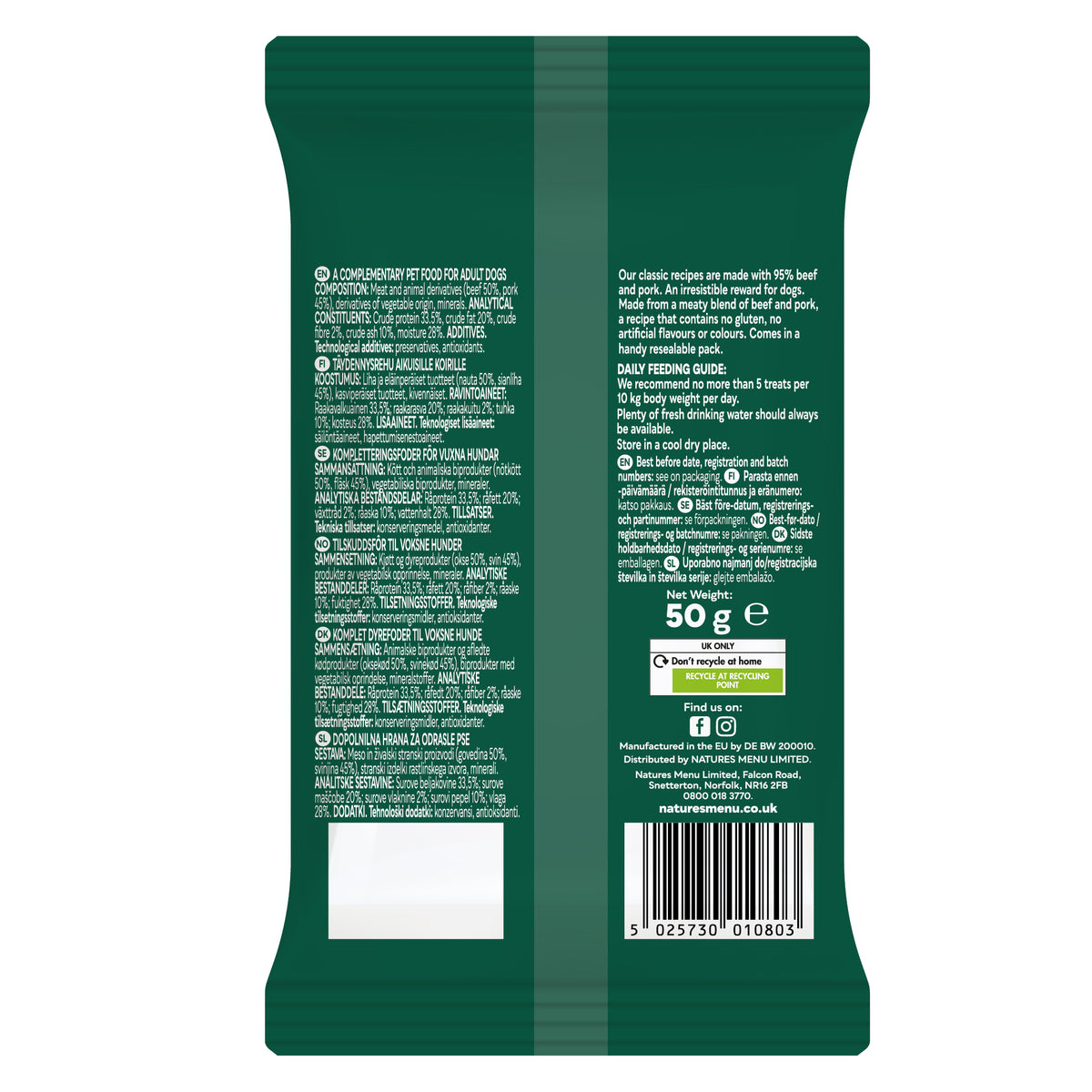 Natures Menu Beef Meaty Treats