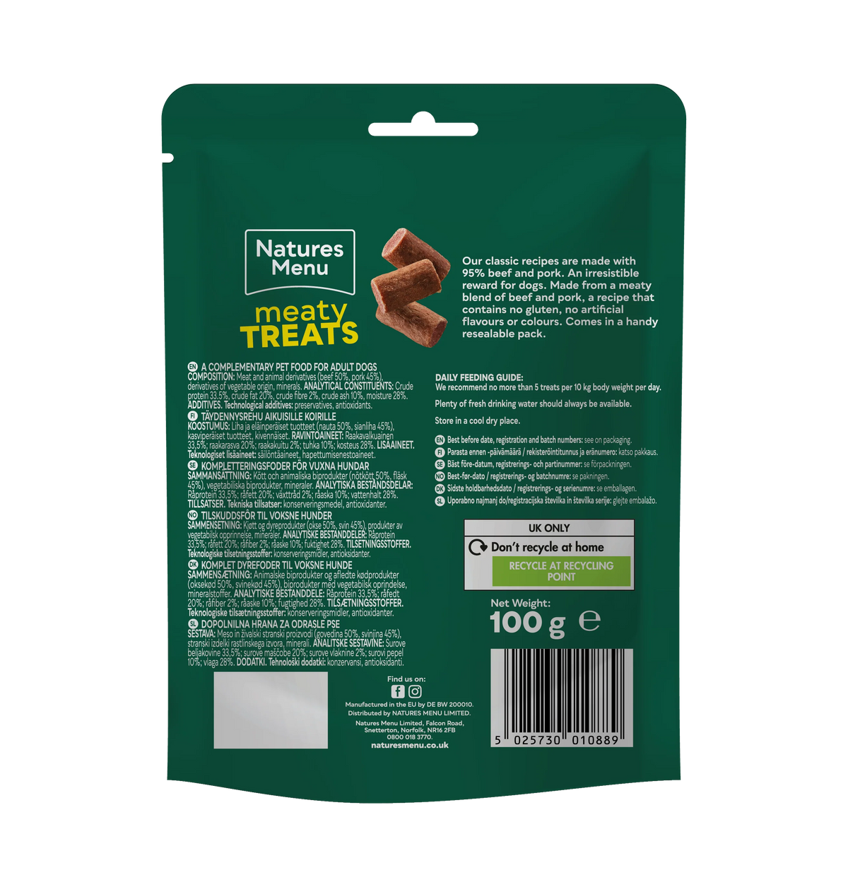 Natures Menu Beef Meaty Treats
