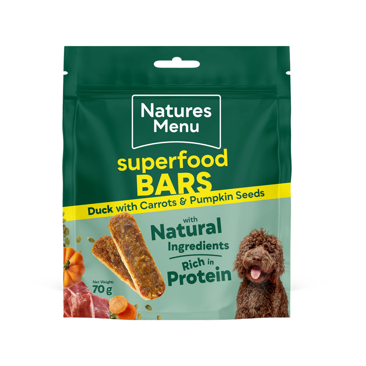 Natures Menu Duck w/ Pumpkin & Carrot Superfood Bar 70g