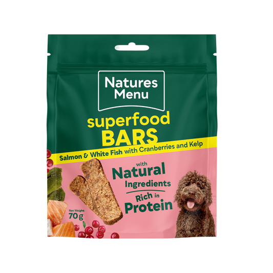 Natures Menu Salmon & White Fish Superfood Bar 70g