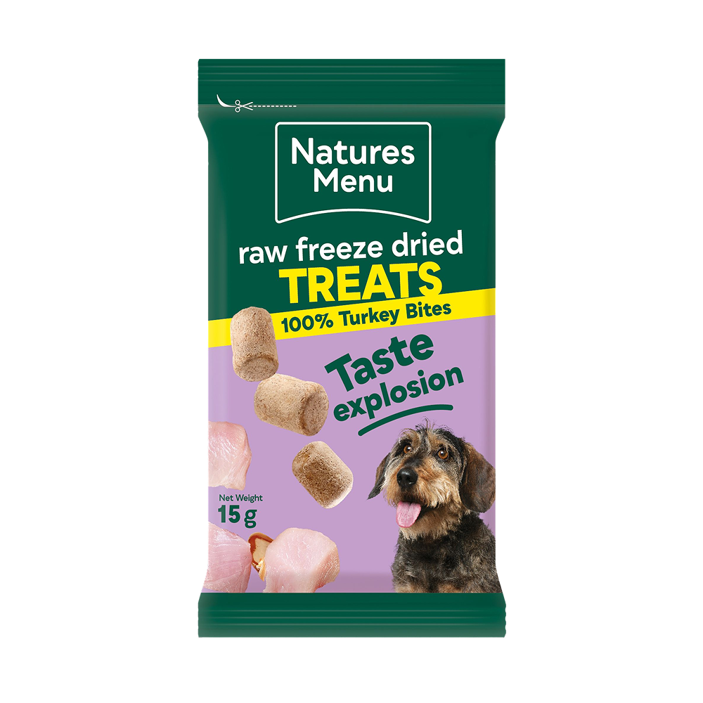 Natures Menu Freeze Dried Turkey Bites 15g