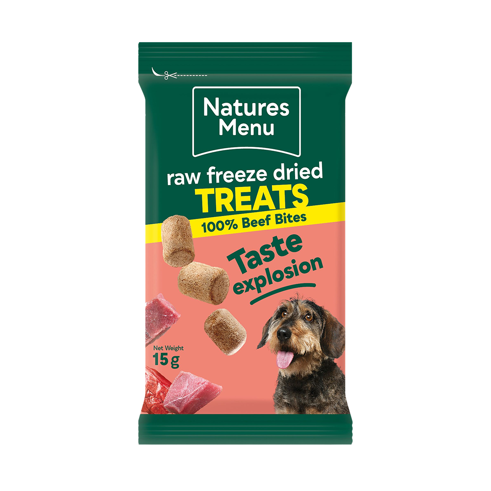 Natures Menu Freeze Dried Beef Bites 15g