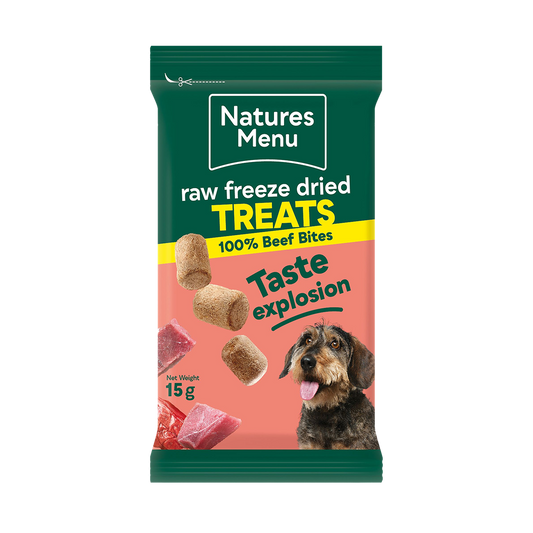 Natures Menu Freeze Dried Beef Bites 15g