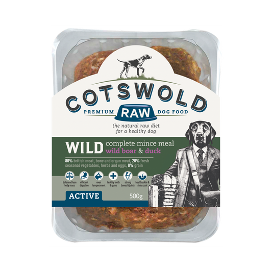Cotswold Raw 80/20 Adult Working Active Wild - Boar and Duck