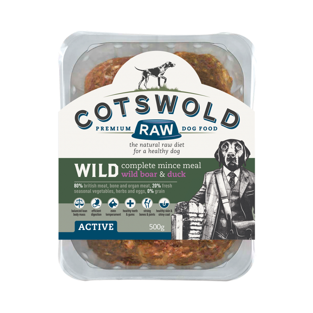 Cotswold Raw 80/20 Adult Working Active Wild - Boar and Duck