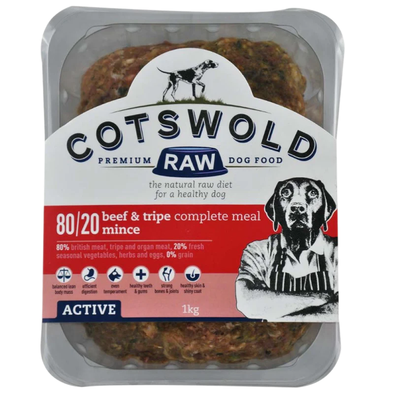 Cotswold Raw 80/20 Adult Working Active Beef and Tripe
