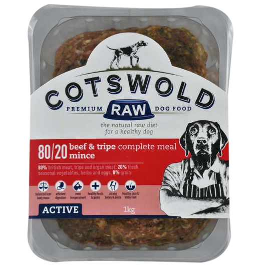 Cotswold Raw 80/20 Adult Working Active Beef and Tripe