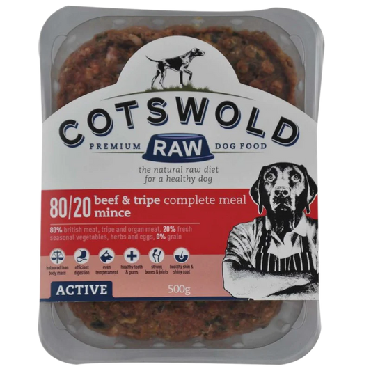 Cotswold Raw 80/20 Adult Working Active Beef and Tripe