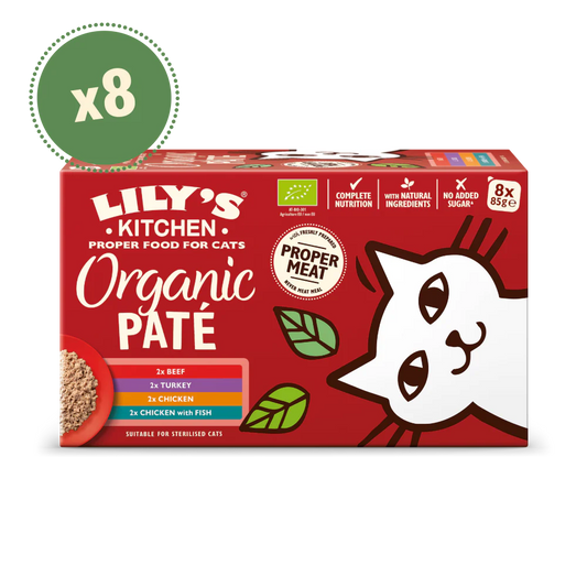 Lily's Kitchen Organic Paté Multipack for Cats (8x 85g)