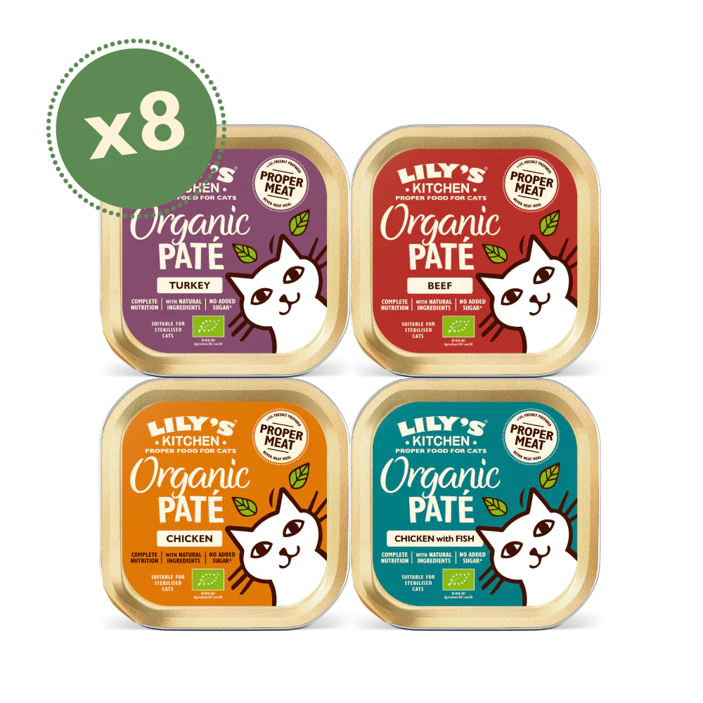 Lily's Kitchen Organic Paté Multipack for Cats (8x 85g)