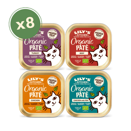Lily's Kitchen Organic Paté Multipack for Cats (8x 85g)