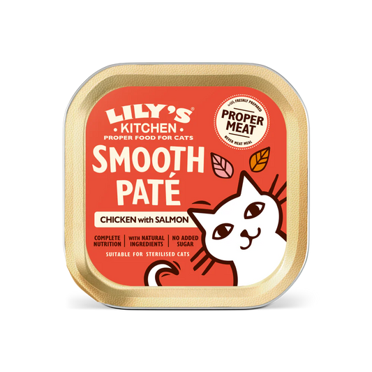 Lily's Kitchen Paté for Cats Salmon & Chicken Pate 85g