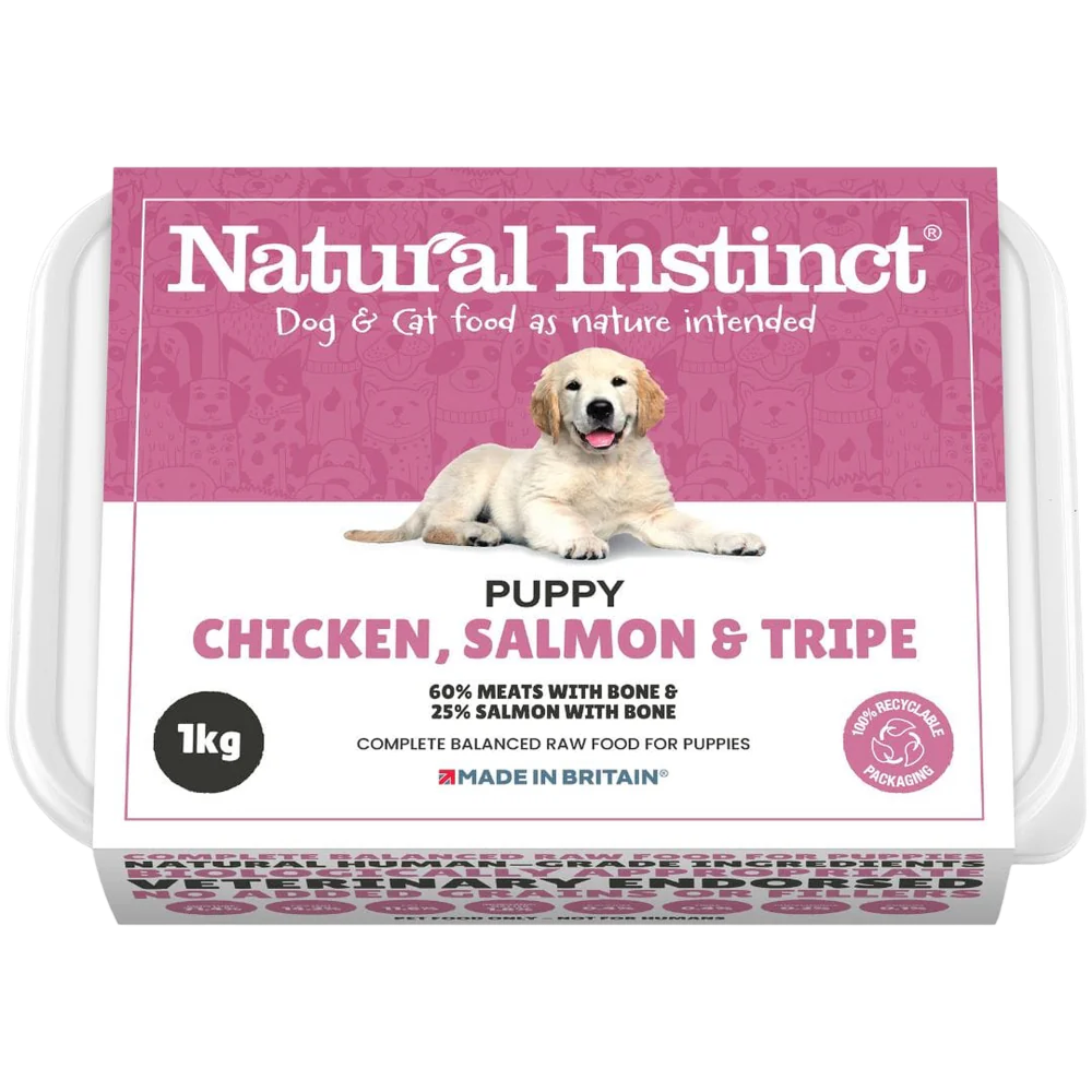 Natural Instinct Puppy Chicken, Salmon & Tripe