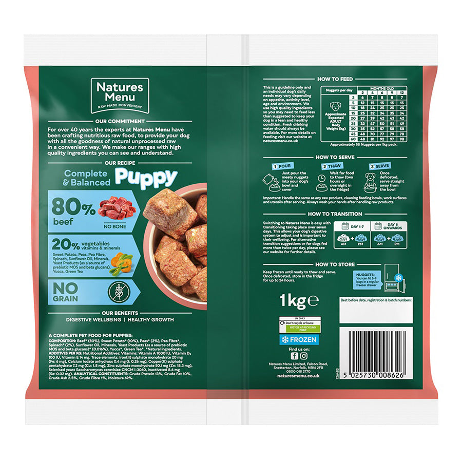 Natures Menu 80% Beef for Puppies