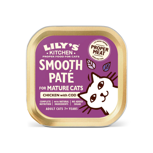 Lily's Kitchen Paté for Mature Cats Cod & Chicken 85g
