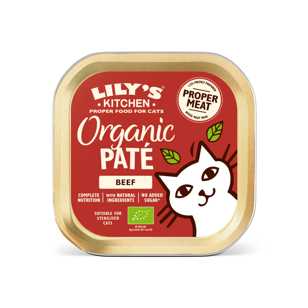 Lily's Kitchen Organic Paté for Cats Beef 85g