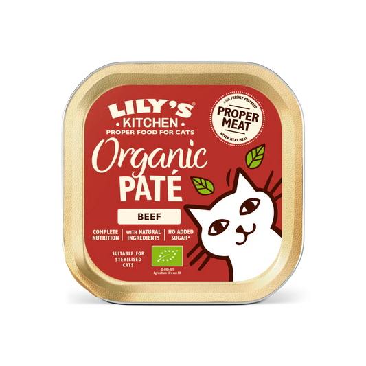 Lily's Kitchen Organic Paté for Cats Beef 85g