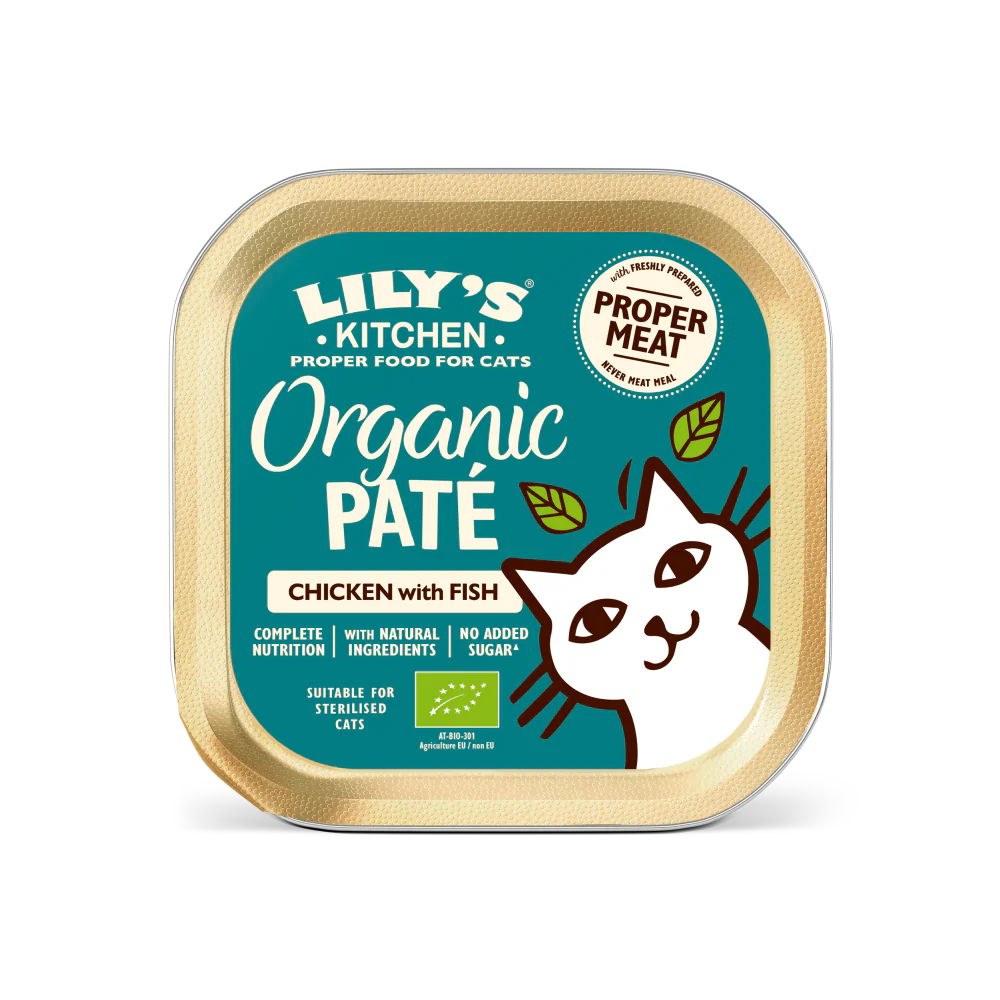 Lily's Kitchen Organic Paté for Cats Chicken with Fish 85g