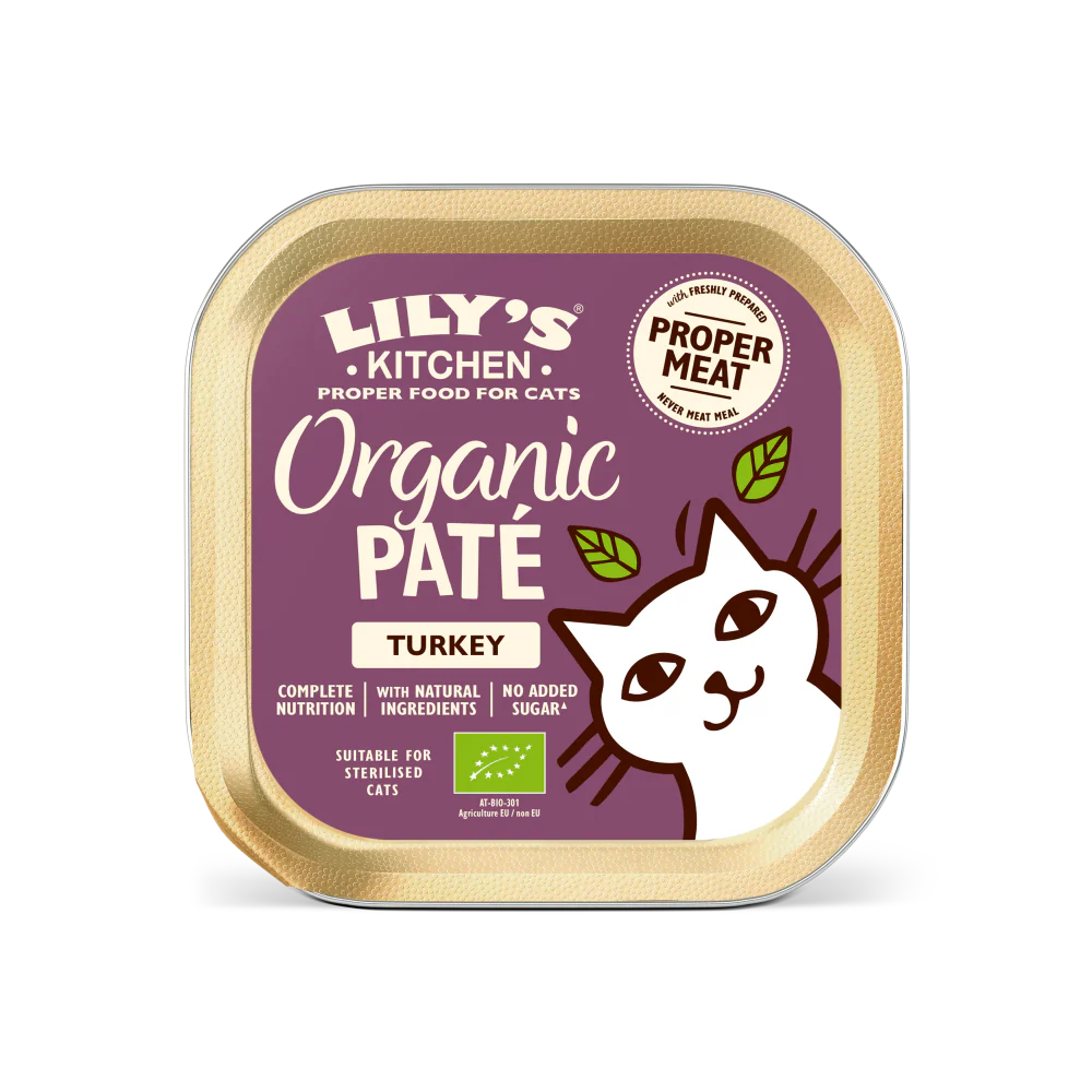 Lily's Kitchen Organic Paté for Cats Turkey 85g