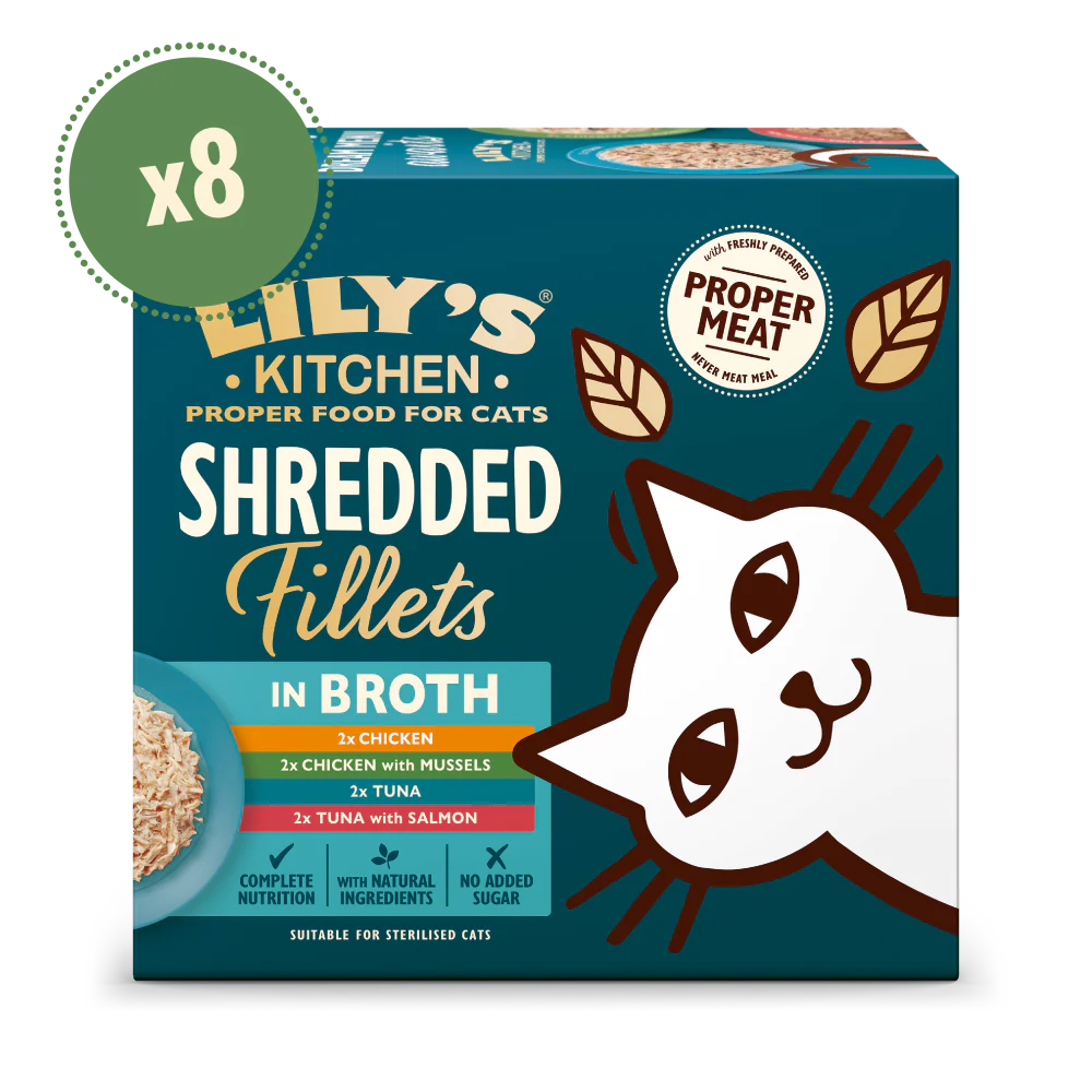 Lily's Kitchen Shredded Fillets Multipack Cat Food 8pk