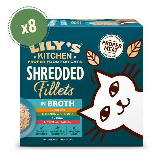 Lily's Kitchen Shredded Fillets Multipack Cat Food 8pk