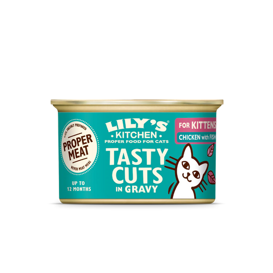 Lily's Kitchen Chicken & Ocean Fish for Kittens Tasty Cuts in Gravy 85g