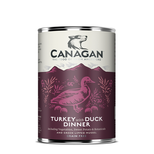Canagan Turkey & Duck Dinner Wet Food Can 400g