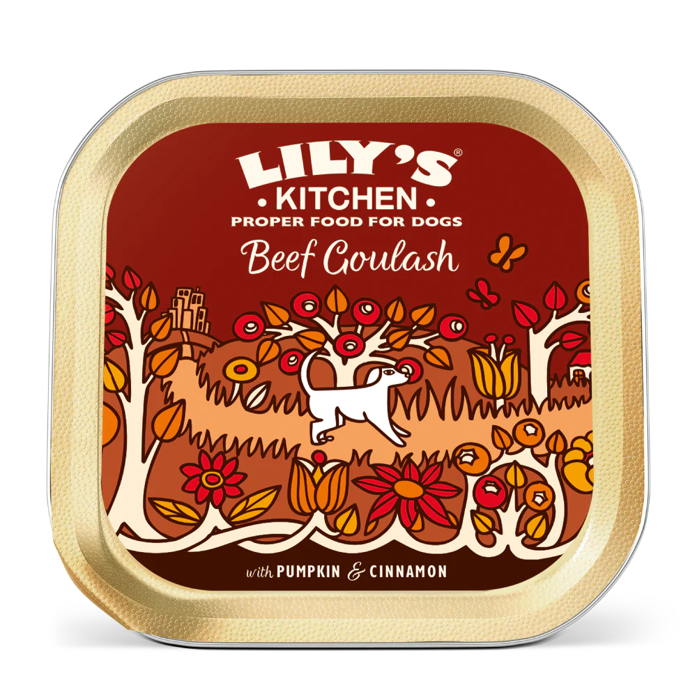 Lily's Kitchen Wet Dog Food Tray - Beef Goulash 150g
