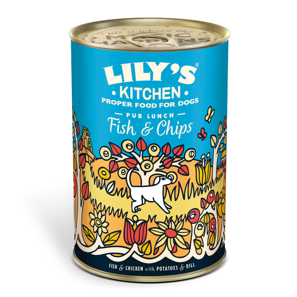 Lily's Kitchen Wet Dog Food - Fish & Chips 400g