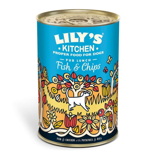 Lily's Kitchen Wet Dog Food - Fish & Chips 400g