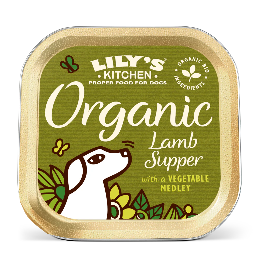 Lily's Kitchen Wet Dog Food Tray - Organic Lamb & Spelt Supper 150g