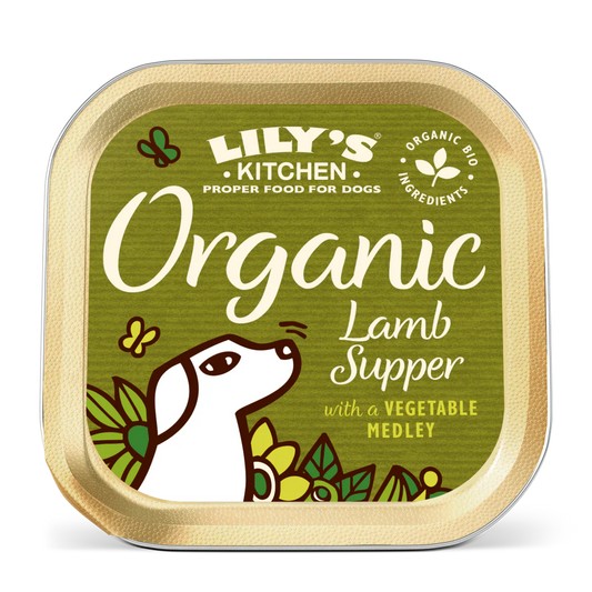 Lily's Kitchen Wet Dog Food Tray - Organic Lamb & Spelt Supper 150g