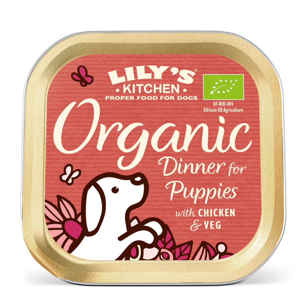 Lily's Kitchen Wet Dog Food Tray - Organic Dinner for Puppies 150g